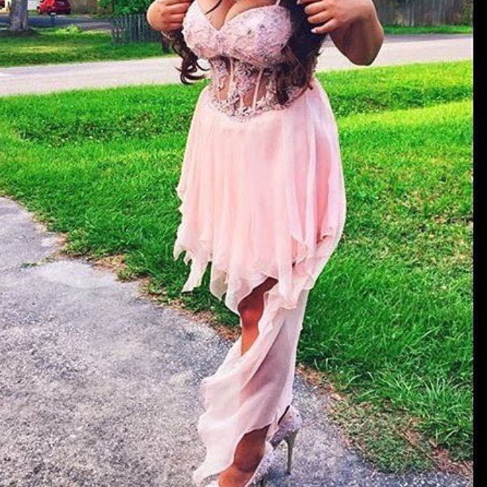 Pink prom dress